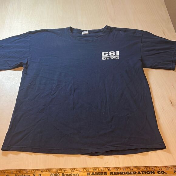 Vintage CSI Las Vegas Crime Scene Investigation Men TV‎ Promo T Shirt Size XL - Picture 1 of 6